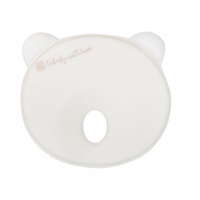 Kikkaboo Kikkaboo párna – laposfejűség elleni memóriahabos ergonomikus Airknit maci fehér