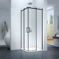 Clear Clear Rezzo fekete 80 x 80 x 195 cm tolóajtós zuhanykabin