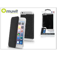  Apple iPhone 6 Plus/6S Plus hátlap - Muvit Crystal Folio - black