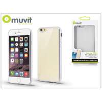  Apple iPhone 6 Plus/6S Plus hátlap - Muvit Frame TPU - clear/silver