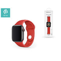  Apple Watch lyukacsos sport szíj - Devia Deluxe Series Sport Band - 42/44 mm - red