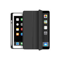  Apple iPad 10.2 (2019/2020) védőtok (Smart Case) on/off funkcióval, Apple Pencil tartóval - black (ECO csomagolás)