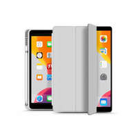  Apple iPad 10.2 (2019/2020) védőtok (Smart Case) on/off funkcióval, Apple Pencil tartóval - grey (ECO csomagolás)