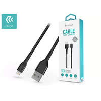  Devia USB - Lightning adat- és töltőkábel 1,5 m-es vezetékkel - Devia Mars Series Cable With Lightning - 5V/2,1A - silver/black