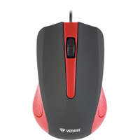 YENKEE USB wired mouse, 3 buttons, rubberized surface