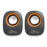 Mediatech Mediatech MT3137W Hangszóró Fekete, Fehér Vezetékes 6 W