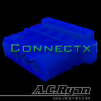 AC Ryan AC Ryan Connectx™ T-Molex power Female - UVBlue 100x T-Molex Female Kék