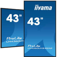 iiyama iiyama LH4360UHS-B2AG Álló digitális tábla 108 cm (42.5") LED Wi-Fi 500 cd/m2 4K Ultra HD Fekete Beépített processzor Android 11 24/7