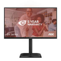 AOC AOC 24E4U 60,5 cm (23.8") 1920 x 1080 pixelek Full HD LED Fekete