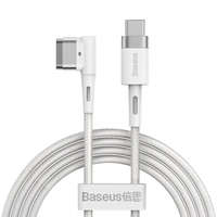 Baseus Baseus Zinc mágneses kábel L-shape MacBook Power / USB-C 60W 2m, fehér