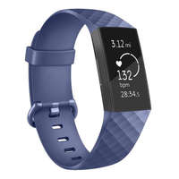 BSTRAP BStrap Silicone Diamond (Small) szíj Fitbit Charge 3 / 4, dark blue