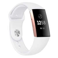BSTRAP BStrap Silicone (Large) szíj Fitbit Charge 3 / 4, white