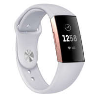 BSTRAP BStrap Silicone (Large) szíj Fitbit Charge 3 / 4, gray