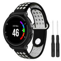 BSTRAP BStrap Silicone Sport szíj Garmin Forerunner 235, black/light gray
