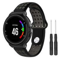 BSTRAP BStrap Silicone Sport szíj Garmin Forerunner 235, black/gray