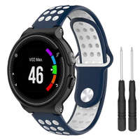 BSTRAP BStrap Silicone Sport szíj Garmin Forerunner 235, dark blue/white