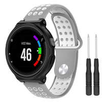 BSTRAP BStrap Silicone Sport szíj Garmin Forerunner 235, gray/white