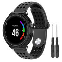 BSTRAP BStrap Silicone Sport szíj Garmin Forerunner 235, dark gray/black