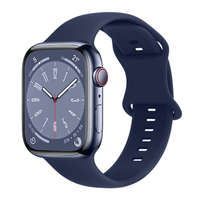 BSTRAP BStrap Smooth Silicone szíj Apple Watch 38/40/41mm, navy blue