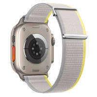 BSTRAP BStrap Velcro Nylon szíj Apple Watch 42/44/45mm, yellow beige