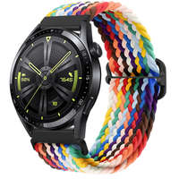 BSTRAP BStrap Elastic Nylon szíj Samsung Galaxy Watch 3 41mm, rainbow