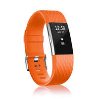 BSTRAP BStrap Silicone Diamond (Small) szíj Fitbit Charge 2, orange