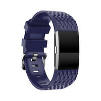 BSTRAP BStrap Silicone Diamond (Small) szíj Fitbit Charge 2, blue