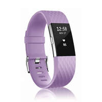 BSTRAP BStrap Silicone Diamond (Small) szíj Fitbit Charge 2, lavender