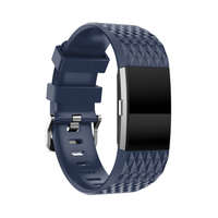 BSTRAP BStrap Silicone Diamond (Large) szíj Fitbit Charge 2, dark blue