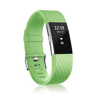 BSTRAP BStrap Silicone Diamond (Large) szíj Fitbit Charge 2, green