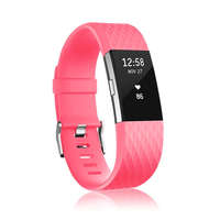 BSTRAP BStrap Silicone Diamond (Large) szíj Fitbit Charge 2, dark pink