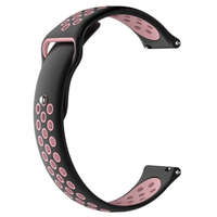 BSTRAP BStrap Silicone Sport szíj Samsung Galaxy Watch 42mm, black/pink