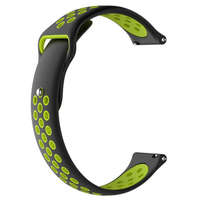 BSTRAP Bstrap Silicone Sport szíj Samsung Galaxy Watch Active 2 40/44mm, black/green