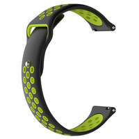 BSTRAP BStrap Silicone Sport szíj Huawei Watch GT3 42mm, black/green