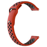 BSTRAP BStrap Silicone Sport szíj Samsung Galaxy Watch 42mm, red/black