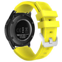 BSTRAP BStrap Silicone Sport szíj Huawei Watch GT 42mm, yellow