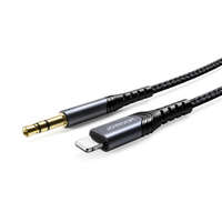 JOYROOM Joyroom Hi-Fi Audio kábel 3.5 mm jack / Lightning 2m, fekete