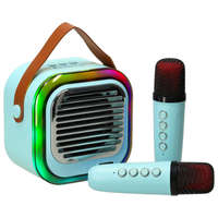 MG MG Sing Set V2 Bluetooth Karaoke mikrofonok + hangfal, kék