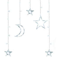 MG MG Moon Stars hold függöny 138 LED 2.5m, hideg fehér