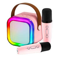 MG MG Sing Set Bluetooth Karaoke mikrofonok + hangfal, rózsaszín