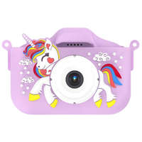 MG MG X500 Unicorn gyerek fényképezőgép + 32GB kártya, lila