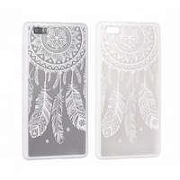 MG MG Lace Pattern 3 műanyag tok Samsung Galaxy J3 2017, fehér