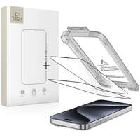 Tech-Protect Tech-Protect Quick Set 2x üvegfólia iPhone 15 Pro, fekete