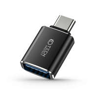 Tech-Protect Tech-Protect Ultraboost adapter USB-C / USB OTG, fekete