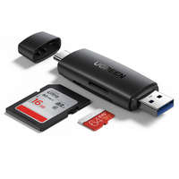UGREEN Ugreen CM304 kártya olvasó USB / USB-C / SD / micro SD, fekete
