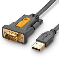 UGREEN Ugreen CR104 kábel USB / DB9 RS-232 1.5m, szürke