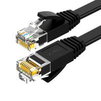 UGREEN Ugreen NW102 Flat kábel LAN Ethernet Cat6 0.5m, fekete