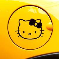  Hello Kitty tanksapka autó matrica, fekete