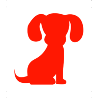  Kölyök kutya autó matrica piros #210