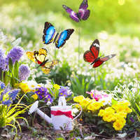 GLOBIZ Leszúrható dekor pillangó - többféle - 29 cm - műanyag